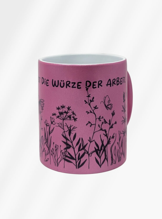 Keramiktasse Edition: Im Schmetterlingsflieder